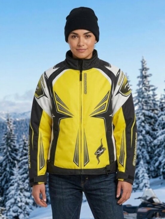 coldwave Jackets & Blazers - Yellow, White And Black Snowmobile Jacket